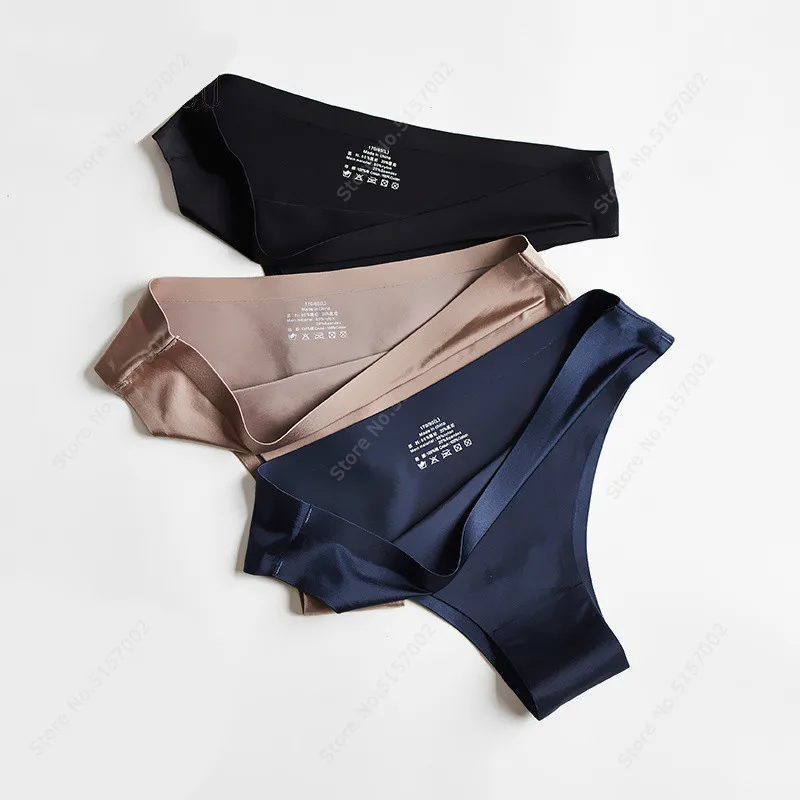 Xiaomi 1pcs Woman Panties Sexy Thongs Women Underwear Seamless Sports Female Lingerie T-back G-string For Woman Ice Silk New