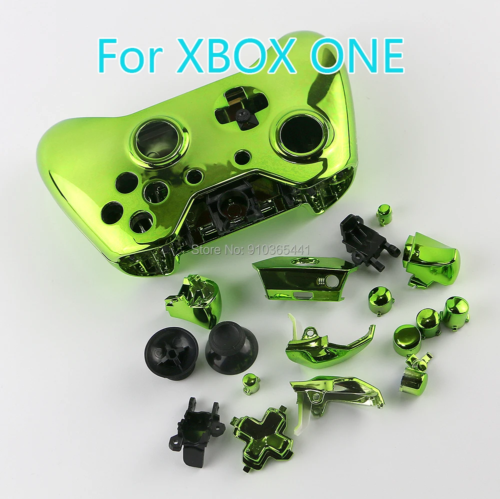 

10sets/lot Replacement Chrome Protective Case Cover Skin Shell case with buttons For Xbox one xboxone Game Console