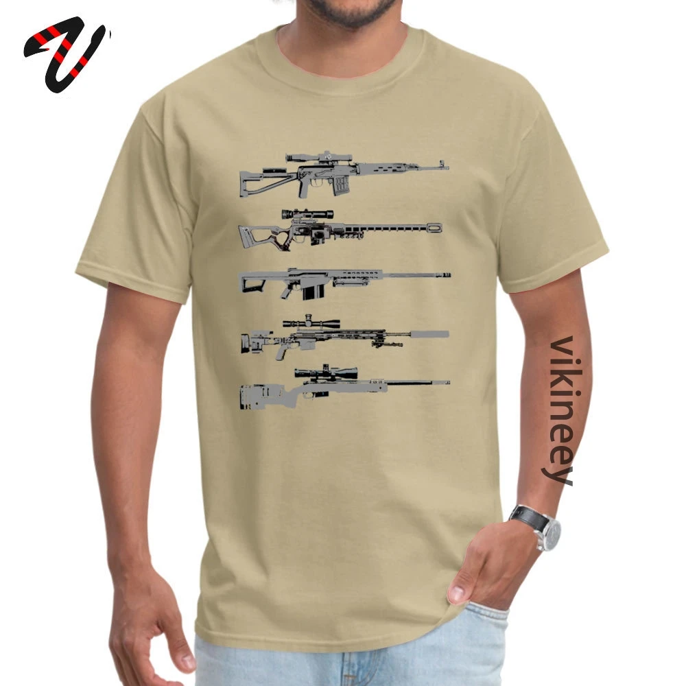 Men Short Sleeve Sniper Rifles Tshirts Justice Tops Shirt Retro Justice O Neck T-shirts Wholesale