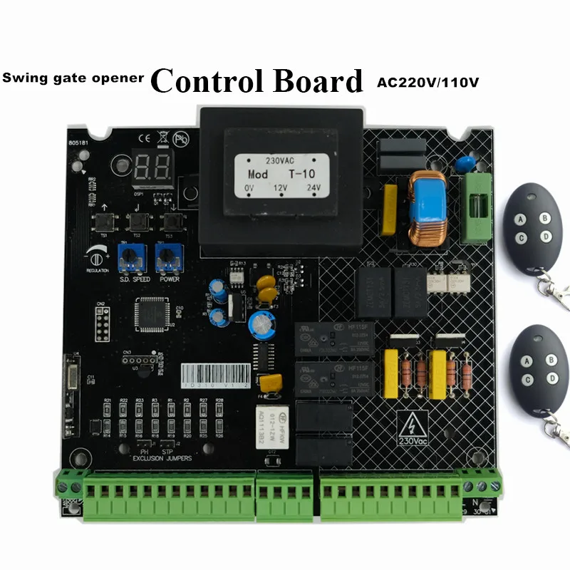 220VAC 110VAC Automatic Swing Gate Opener AC Motor Control Unit PCB Controller Circuit Board Electronic Card