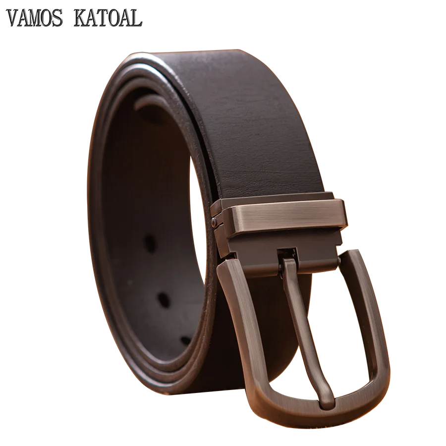 Men Pin Buckle Belt 100% Real Genuine Cowskin Top Layer Leather Belt Fashion Cowhide Jeans Belts For Men