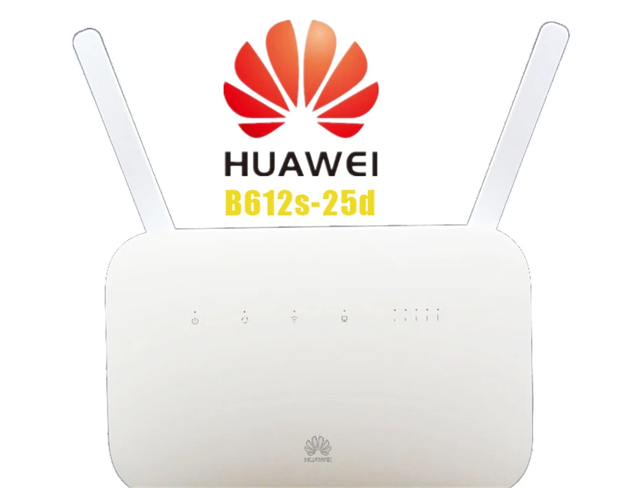 

Unlocked Huawei B612 B612s-25d Router 4G LTE Cat.6 300Mbs CPE Router 4G Wireless Router +2PCS Antenna PK b525s-65a e5186 b715