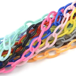 10PCS DIY Chain For Jewelry Making Accessories Hand Made Necklace Bracelet Rope Plastic Chain Isolated Colors Jewelry Findings