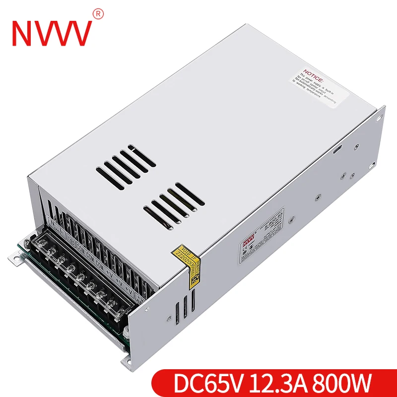 NVVV Switching Power Supply 800w 65v 12.3a AC 110/220V to DC 12v 24v 36v 48v Source Transformer Converter for RD6018