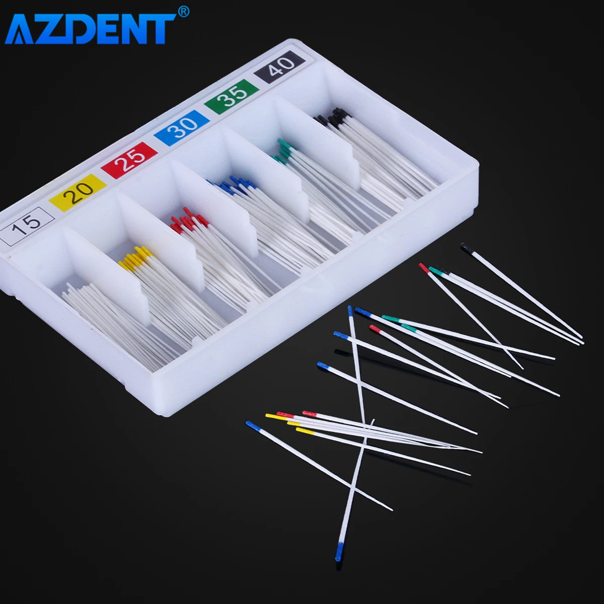 Dental Absorbent Paper Points AZDENT Moisture Absorbing Paper Tips Taper 0.02 0.04 0.06 F1 F2 F3 Dental Clinics Consumables