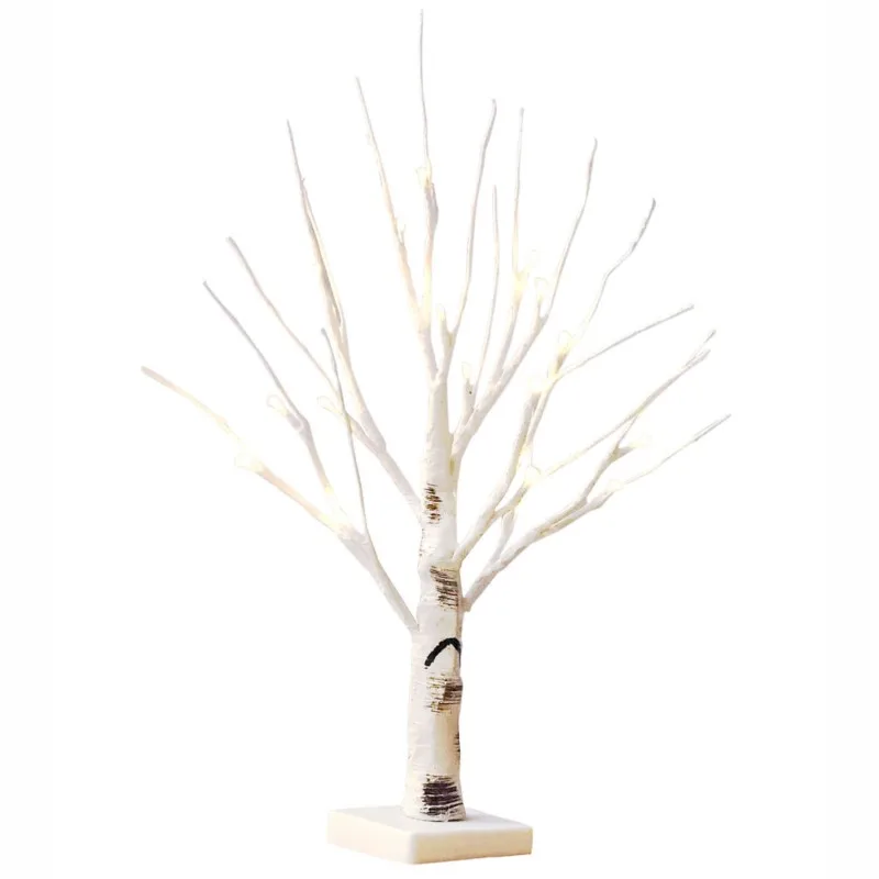 Hot Easter Tree With 24/144 Led Lights White Light Up Mini Twig Tree Lamp Decorations For Hanging Christmas Festival Ornaments