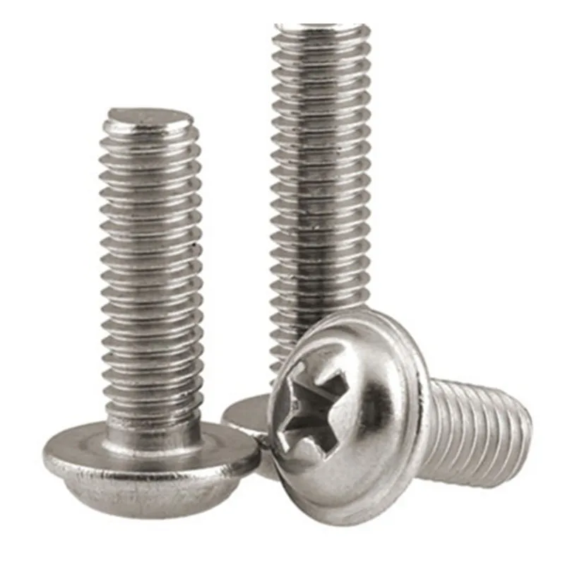 3 Stks/partij M3 * 6 Rvs 304 Linkerhand Schroefdraad Phillips Ringen Schroeven Fasteners Hardware770