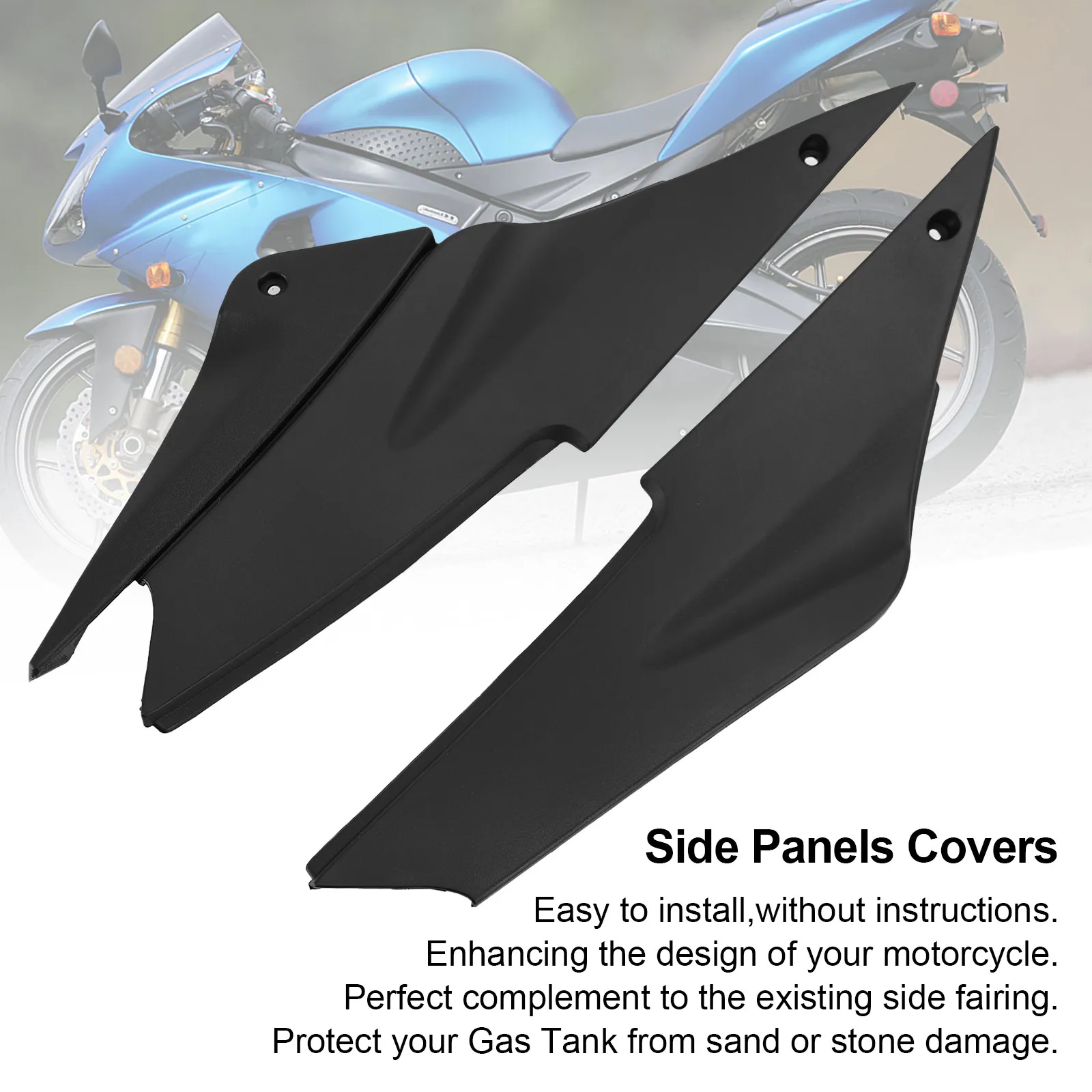 

Topteng Gas Tank Side Trim Cover Panel Fairing Cowl For Kawasaki ZX6 ZX6R 636 2005-2006 ZX 6 R