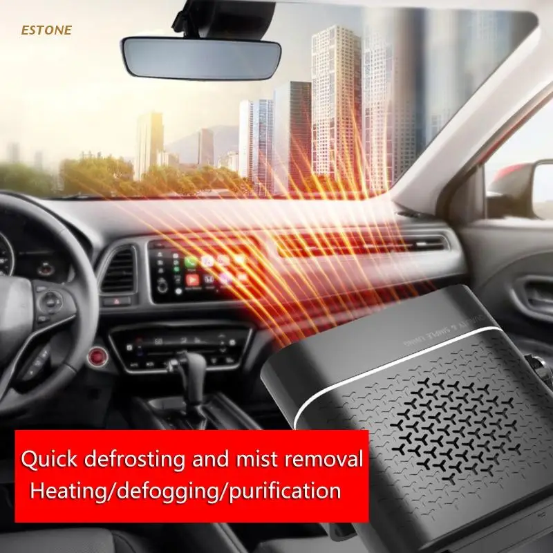 Auto Windshield Defogging Demister Defroster Electric Heater for Car RV Truck Trailer Fast Heating Fan