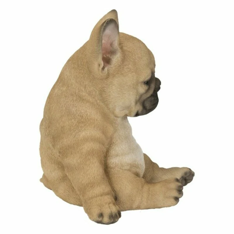 Sleepy French Bulldog Puppy Statue Resin Lawn Sculpture Super Cute Garden Yard Decor CLH@8