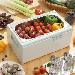220V Smart Ultrasonic Vegetable Washing Automatic Vegetable Fruit Washer Household Seafood Purification Cleaning Machine
