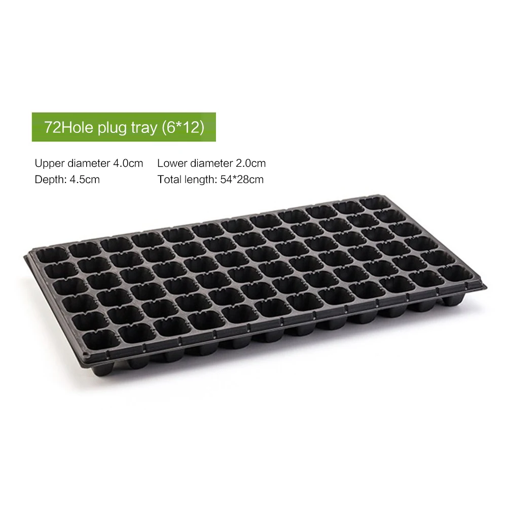 50/72/105/128 Hole Germination Plant  Cells Seedling Starter Tray  Flower Pots Nursery Grow Starter Tray Multi Specification