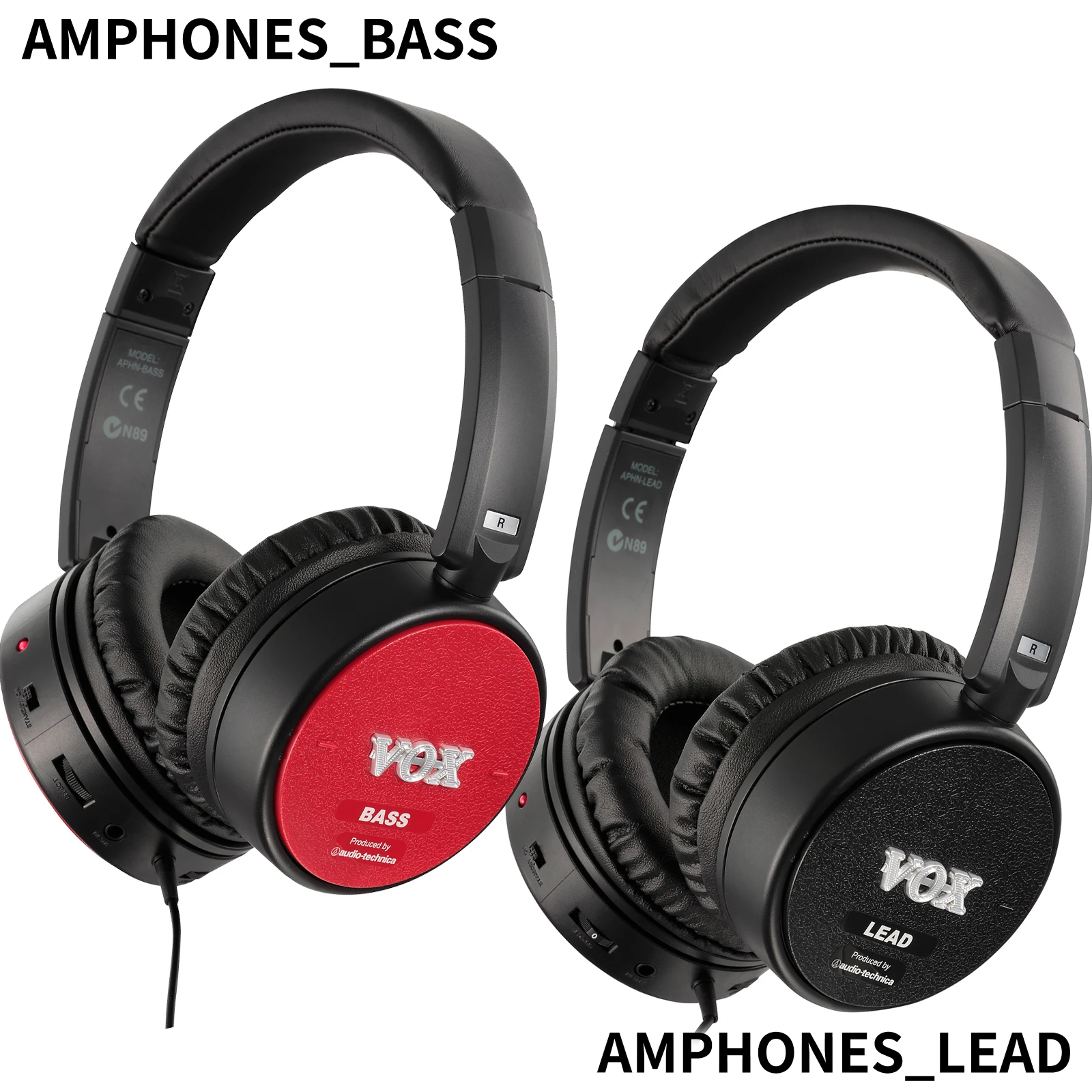 VOX AMPHONESBASS Active Amplifier Headphones amPhones_Lead