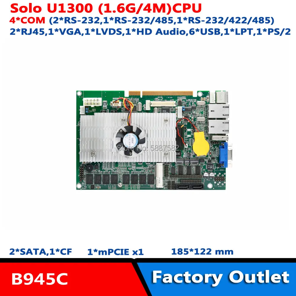 

Half-size CPU Card PICMG PCI Intel 945GM Mainboard