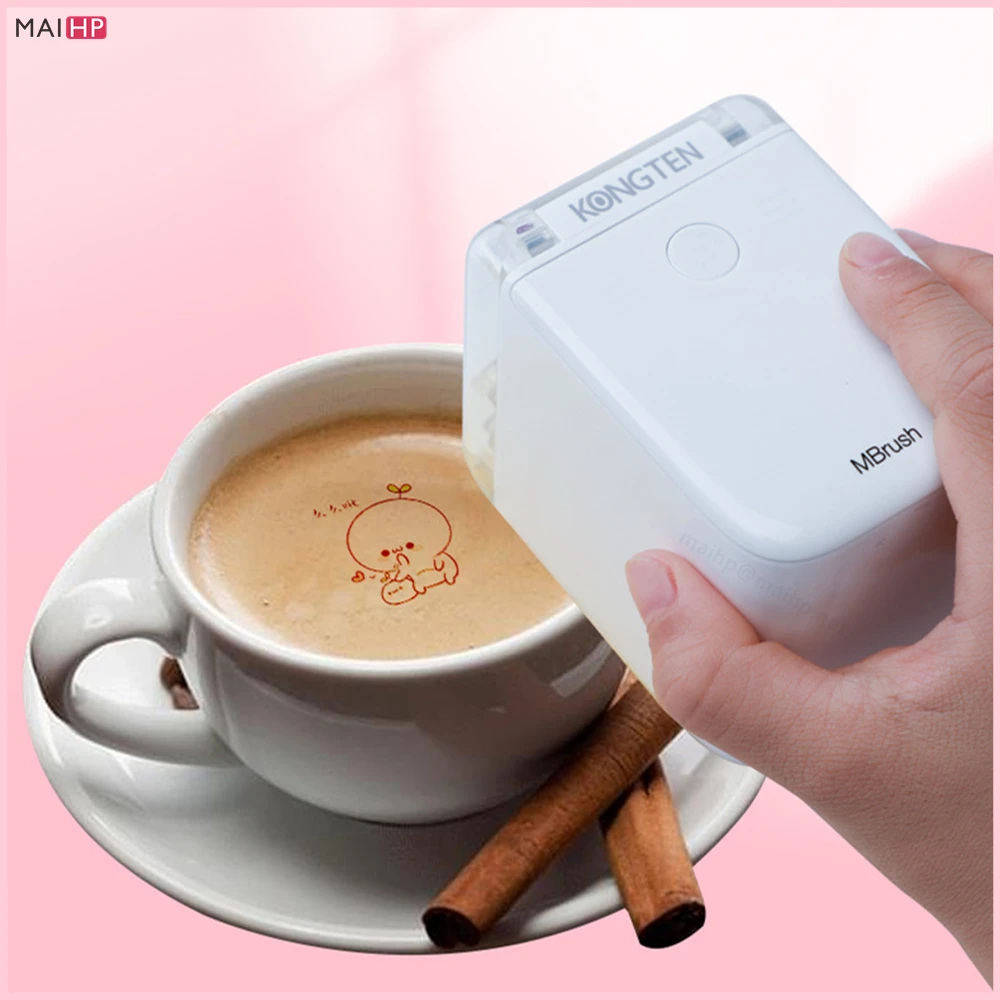 Mini Printer Cartridge Brown Coffee Color Inkjet Replacement Edible Ink Cartridge Printer Food Ink For Kongten Mbrush Printer