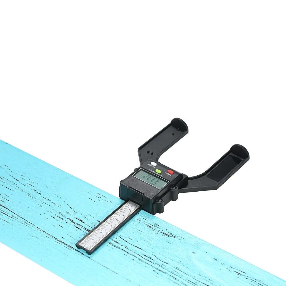 Digital LCD Display Height Gauge Depth Gauge Table Saw Height Gauge with Units Locking Screw for Woodworking Router Table