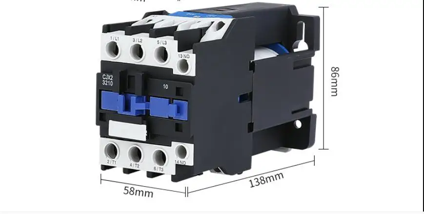 LC1D DC CJX2-3210Z CJX2-3201Z 32A NO Contactor  3-Phase DIN Rail Mount Electric Power Contactor 12V 24V 36V 48V 60V 110V 220V