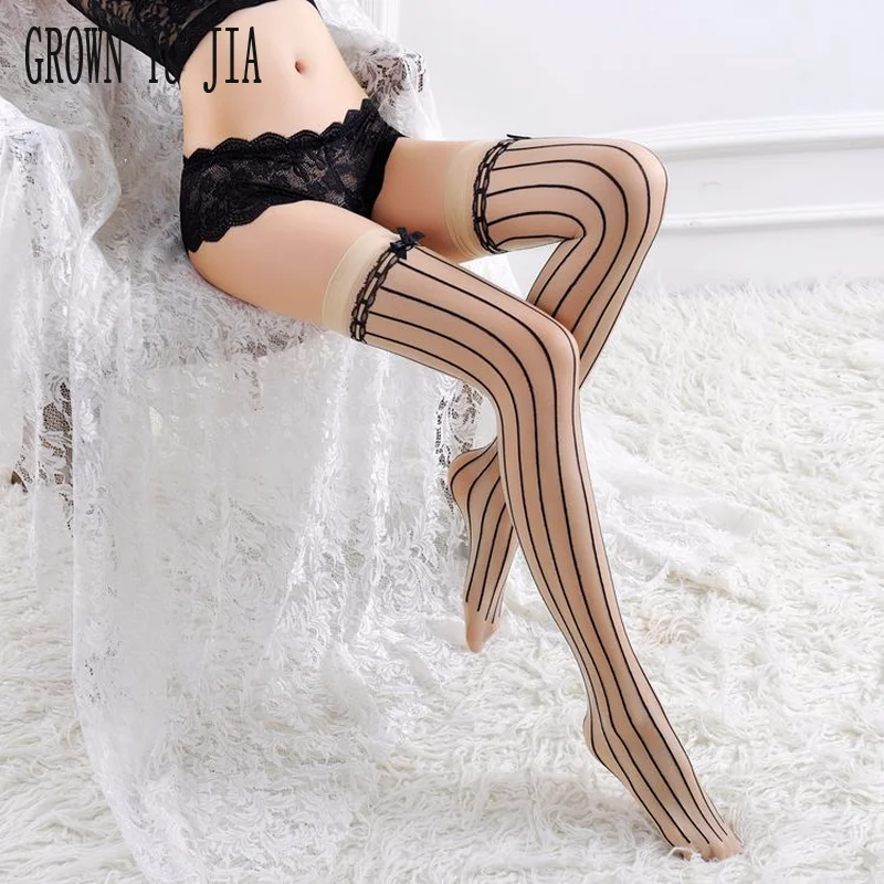 

New Sexy Women Silk Socks Transparent Stockings Sex Legs Long Barrel High Thigh Stockings Tights Medias Sexy Muslo Accessories