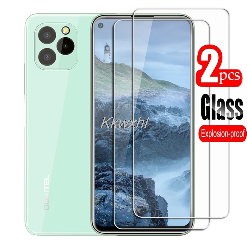 2PCS FOR Oukitel C21 Pro  High HD Tempered Glass Protective On  Ouk C21Pro Phone Screen Protector Film