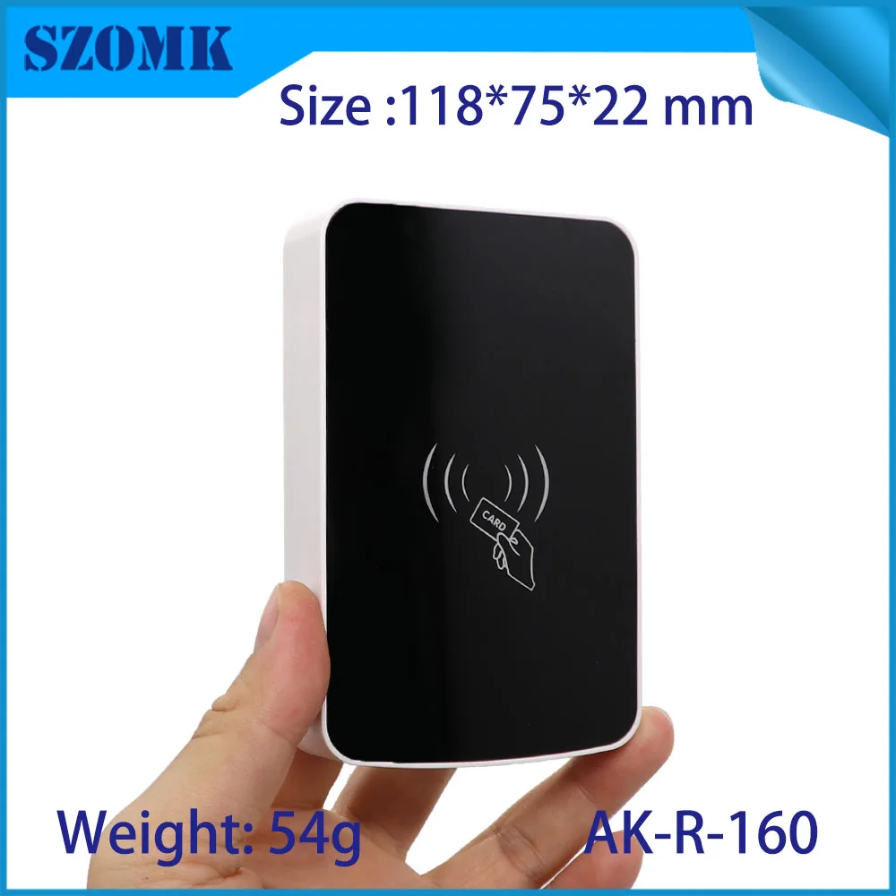 10 Pcs 118*75*22mm szomk new design card reader abs plastic access control enclosure box electrical plastic access control box