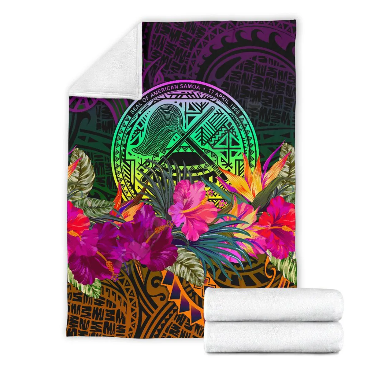 

Плюшевое Флисовое одеяло, летнее одеяло премиум класса в Американском Самоа, с 3D-принтом гибискуса, для взрослых, для дома и офиса, моющееся детское одеяло