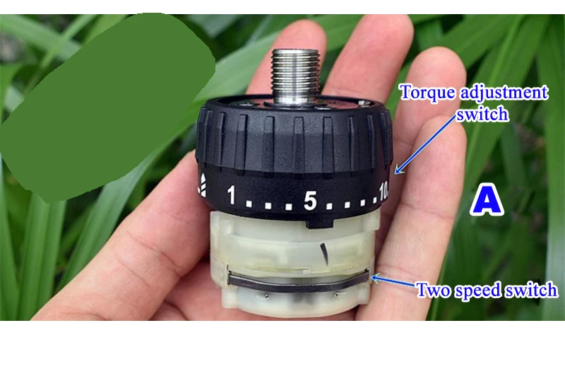 Double speed reducer planetary gear electric drill reducer Metal gear with torque adjustment