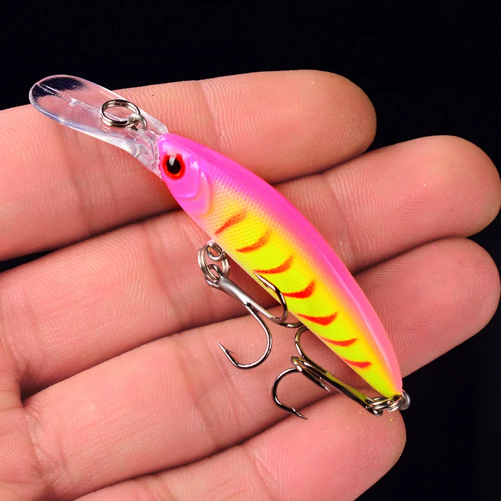 1Pcs Minnow Fishing Lure 70mm 6g Sinking Crankbait Hard Bait Wobblers Artificial Pike Carp Swimbait Pesca For Pike Trout