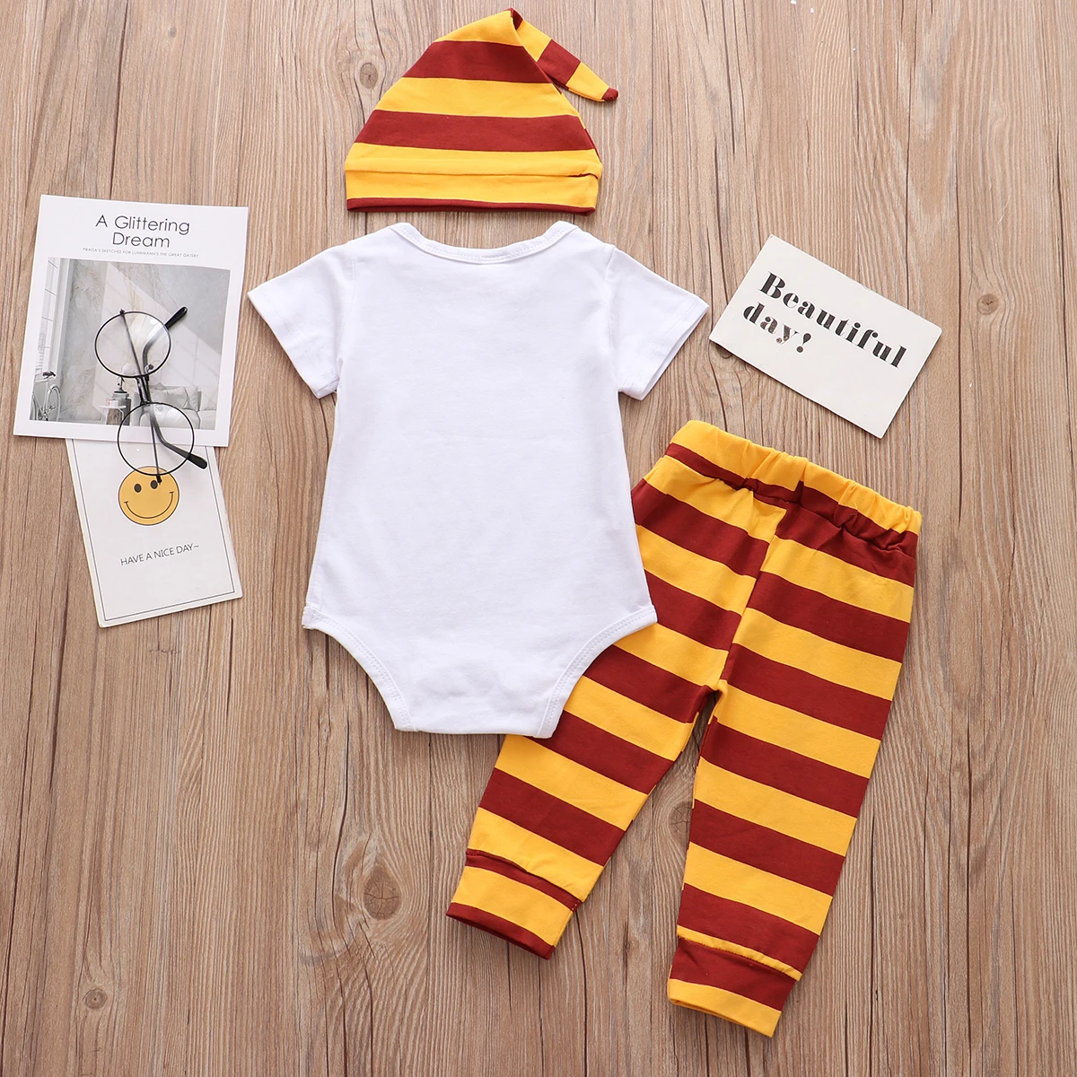 3 Pieces Infant Baby Clothing Sets 2020 New Summer Wizard In Training Tops+Pants+Hat Newborn Baby Boy Clothes Outfits