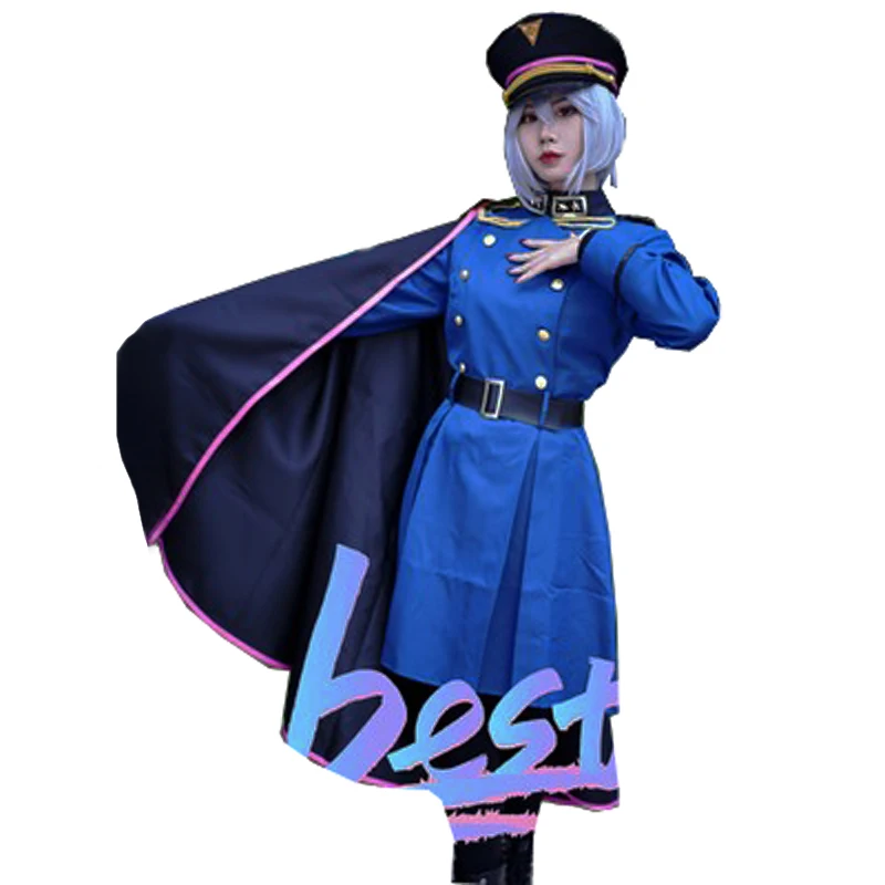 DRB Division Rap Battle Aohitsugi Nemu Cosplay Costume Hypnosis Mic Suit With Cape Halloween Costumes