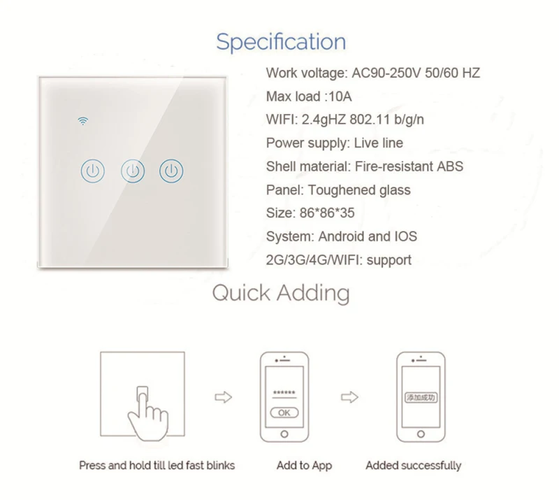Tuya WiFi Licht Schalter arbeit mit oder Keine Neutralen Draht 1/2/3/4 gang EU/UK Smart Wand Schalter Funktioniert Mit alexa Google Hause Smart Leben