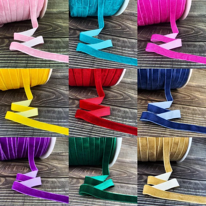 5 Yards Velvet Ribbon For Party Wedding Decoration Handmade Ribbon Gift Bouquet Wrapping DIY Hair Bows Christmas Ribbons 6-25mm