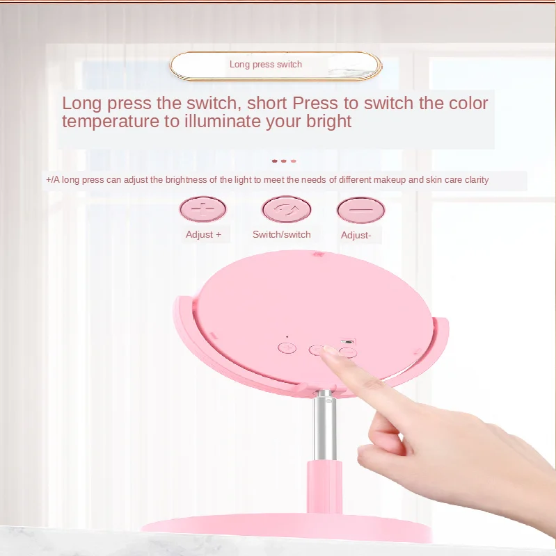 2022 samowyzwalacz wypełnij światło dla telefonu komórkowego Beauty Selfie Stick ze światłem przenośna lampa stołowa fotografia rekwizyty LED na telefon