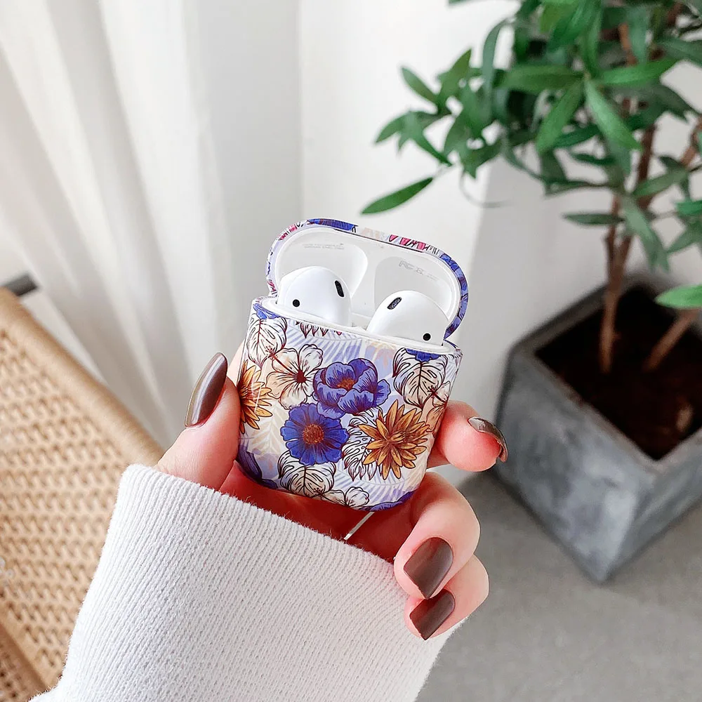 بقرة زيبرا نمط حقيبة سماعة الاذن ل AirPods 2 1 الصلب سماعة رأس مزودة بتقنية البلوتوث صندوق الغطاء الواقي ل AirPod 1 2 حالات هدية السنة الجديدة
