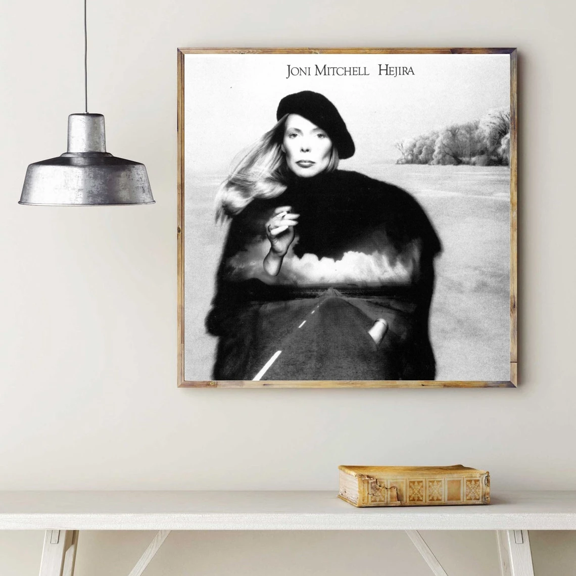 جوني ميتشل هجيرا ألبوم الموسيقى المشارك قماش طباعة ديكور المنزل طلاء جدران (بدون إطار)