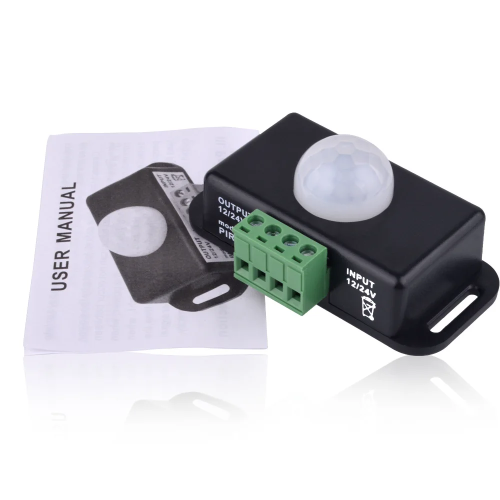 DC12V/DC24V PIR human body induction switch LED controller infrared PIR dimmer