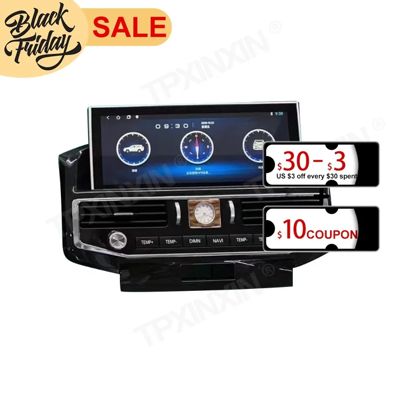 

128G Android 10 PX6 DSP for Toyota Cruiser 2008 - 2015 DVD GPS Car Navigation Car Radio Video Stereo Multifunction CarPlay Host