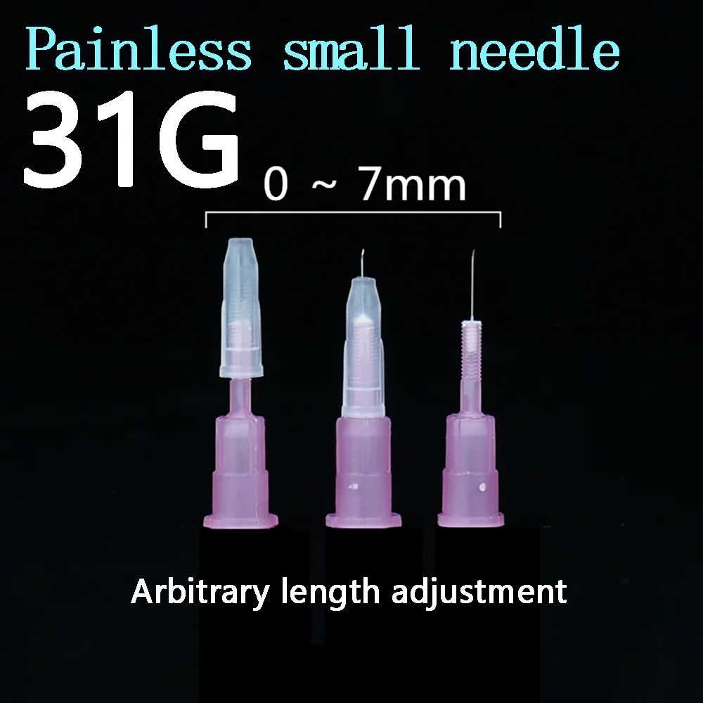 31G Adjustable Needle Hand Watered Light Needle Single Path Painless Small Needle Micro Finishing Beauty Stab Needle