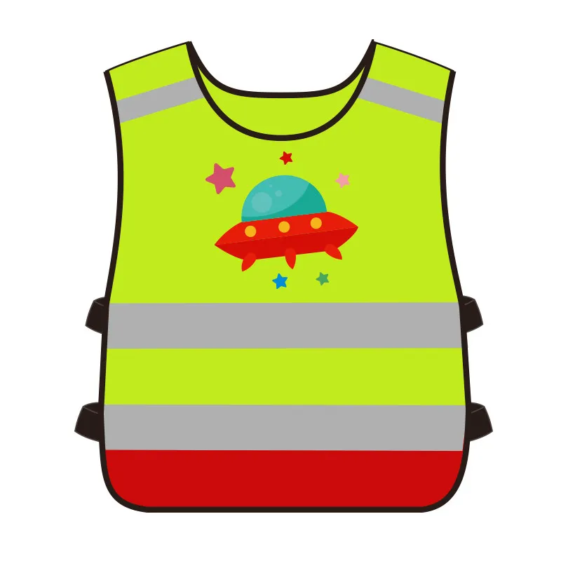 Kids Safety Security High Visibility Vests Road Traffic Children Reflective Reflector Vests Clothing Jacket Hot Sale LOGO Custom