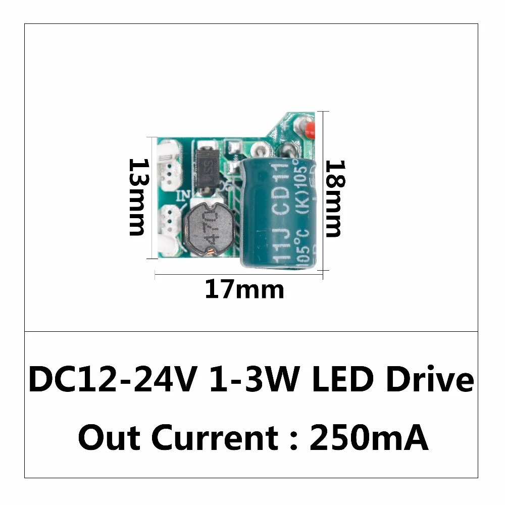 LED Driver DC12-24V 3-12W 300mA Power Supply Constant Current Automatic Voltage Control Lighting Transformers For LED Lights