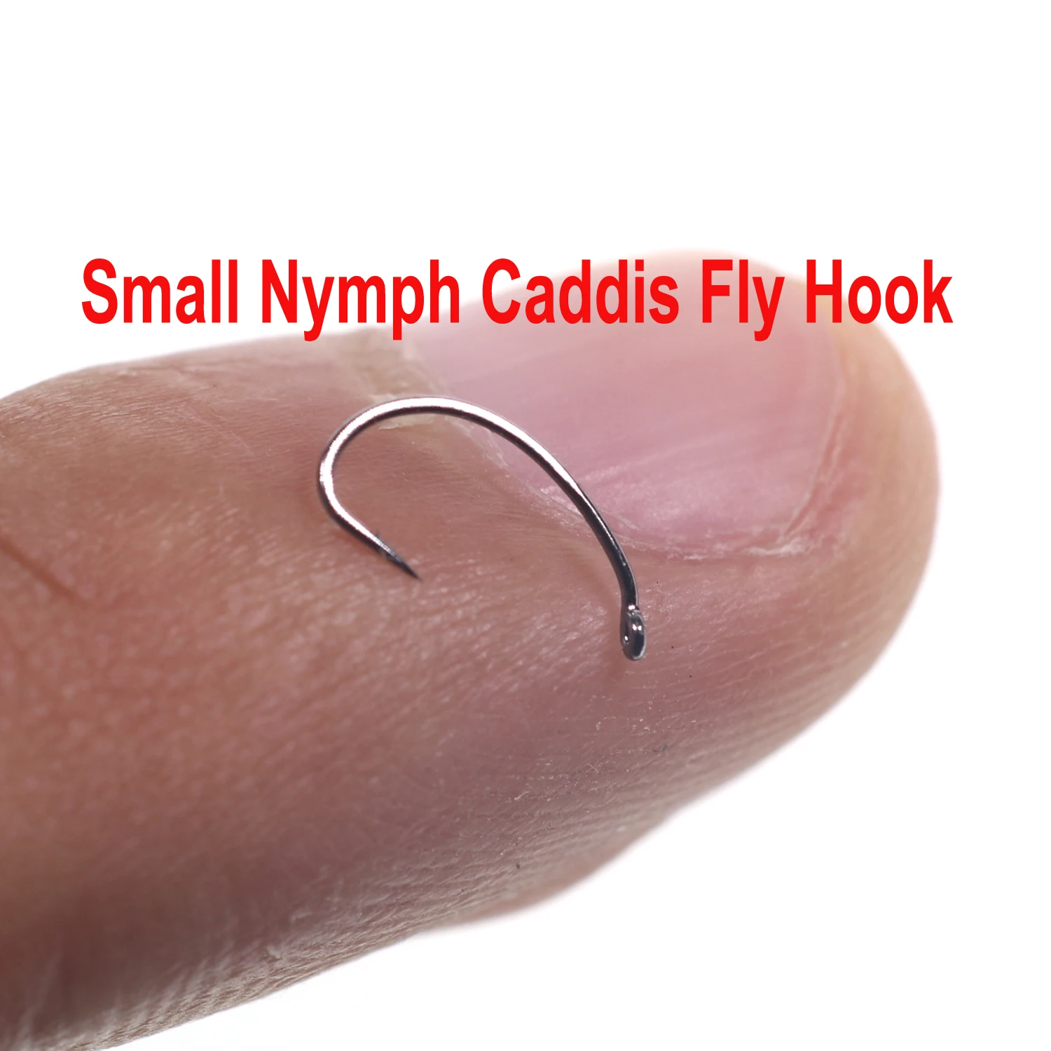 50/100 Stück Fliegenhaken mit gebogenem Schaft, Fliegenhaken für die Fliegenherstellung, Nymphen-, Caddis-, Midge- und Garnelenhaken, Fliegenfischhaken # 6 # 8 # 10 # 12 # 14 – Detail 2