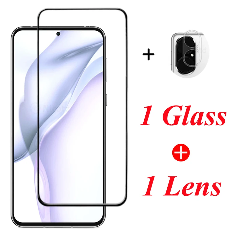 2 in 1 Tempered Glass For Huawei P Smart 2021 2020 2019 2017 Z Screen Protector Camera Lens Film For Huawei P50 P40 P30 P20 Lite