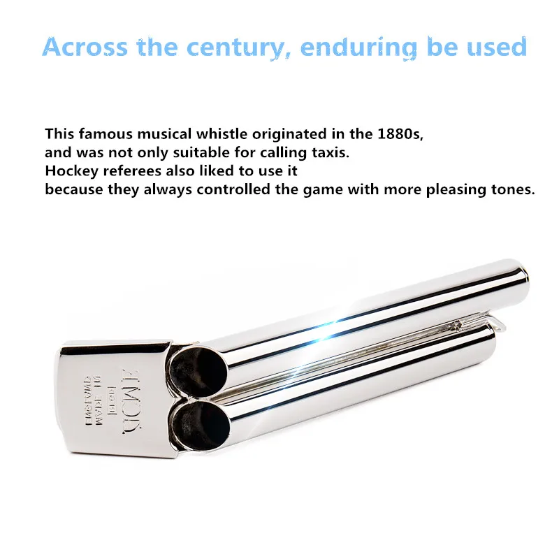 ACME 144 Double Pipe Whistle Beautiful Sound Hockey Referee Band Conductor Sports Training Cheerleading Music Whistle