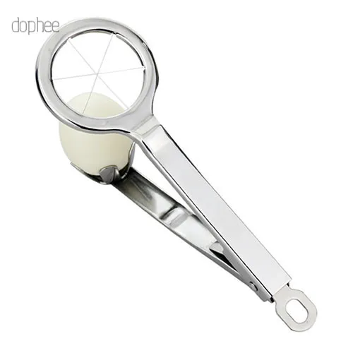 

dophee 1pc Egg Slicer Boiled Eggs Cutter Section Piercer Food Grade Mushroom Holder Cutting Tongs Kitchen Gadgets