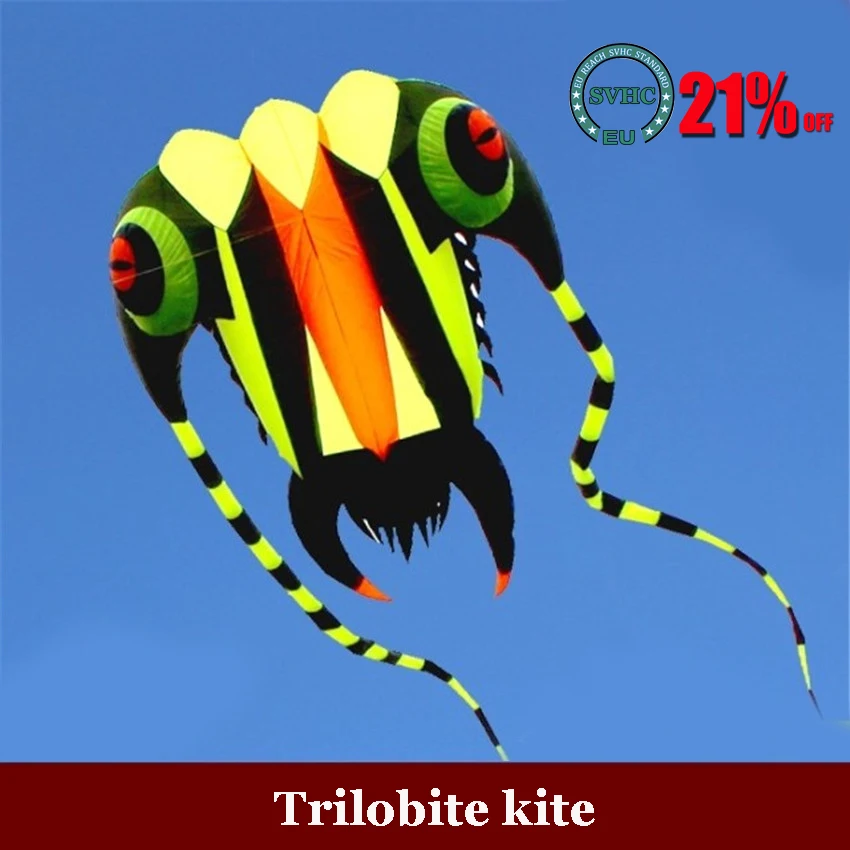 

1PC 16 sqm Trilobite Kite Outdoor Sport Dolphins Kites Easy to Fly Frameless flying toys, soft kite, show kite, Lifter