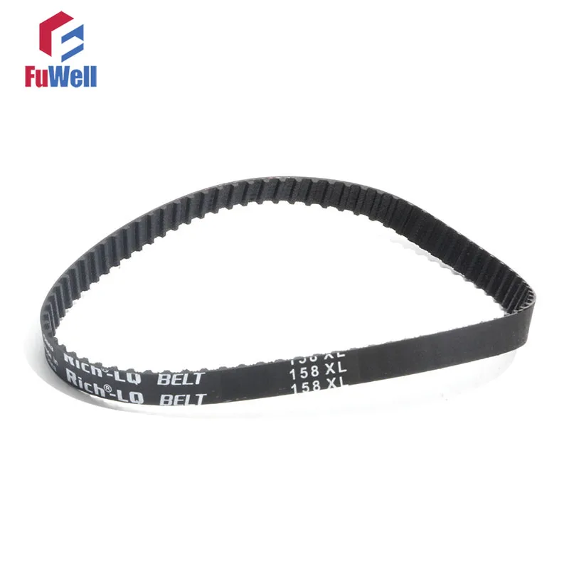 

XL Timing Belt 234/236/240/244/246/250XL Transmission Belt 10mm/15mm Belt Width Black Rubber Closed Loop Timing Pulley Belt