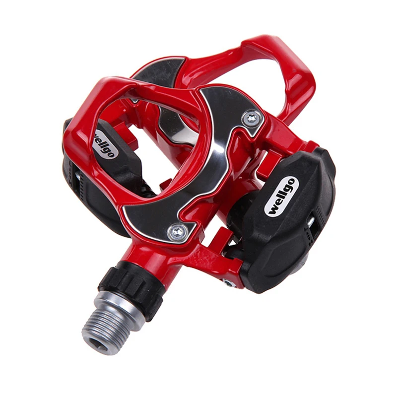 Wellgo R251 Road Cycling Pedals Self-Locking Aluminum Alloy Ultralight Cr Mo Steel Axis Sealed Bearing Bicycle parts Bike pedals