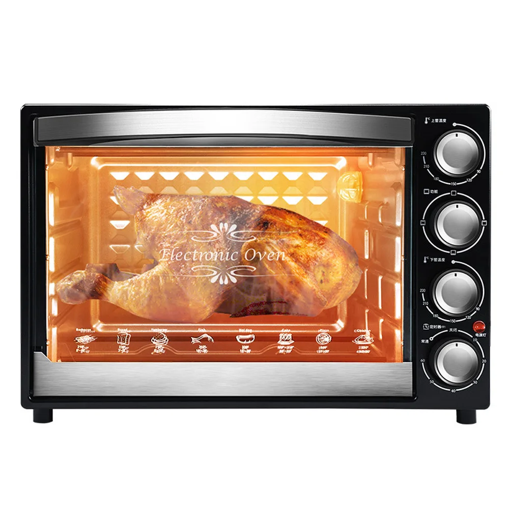 40L Household Electric Oven Pizza Forno Eletrico Large Capacity Cake Baking Oven Multi-functional Chicken Oven