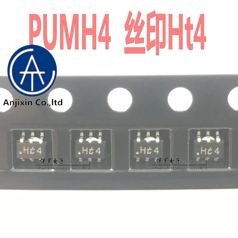 10Pcs 100% Originele Nieuwe Ingebouwde Weerstand Transistor PUMH4 Zeefdruk Ht4 Sot-363 Real Voorraad