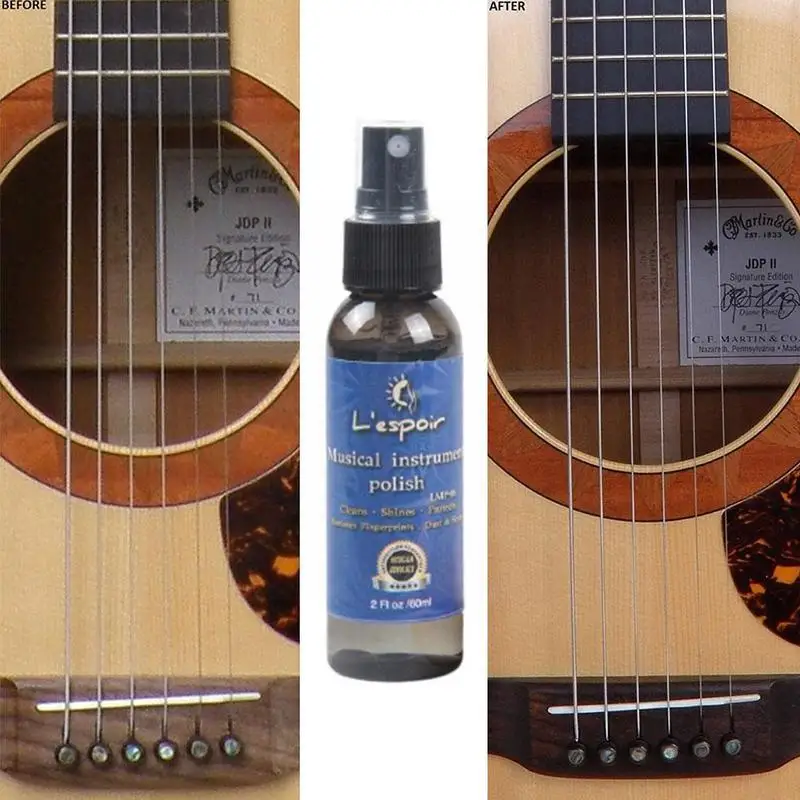 60ML tastiera per chitarra tastiera per olio per allattamento panno di limone accessori per Ukulele cura basso universale + strumento di pulizia Oi