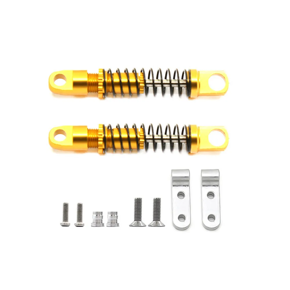 1 Pair 4 Colors Optional Rear Axle Metal Shock Absorber Upgrade Kit DIY Replacement Parts For 1/10 WPL D12 RC Truck Car